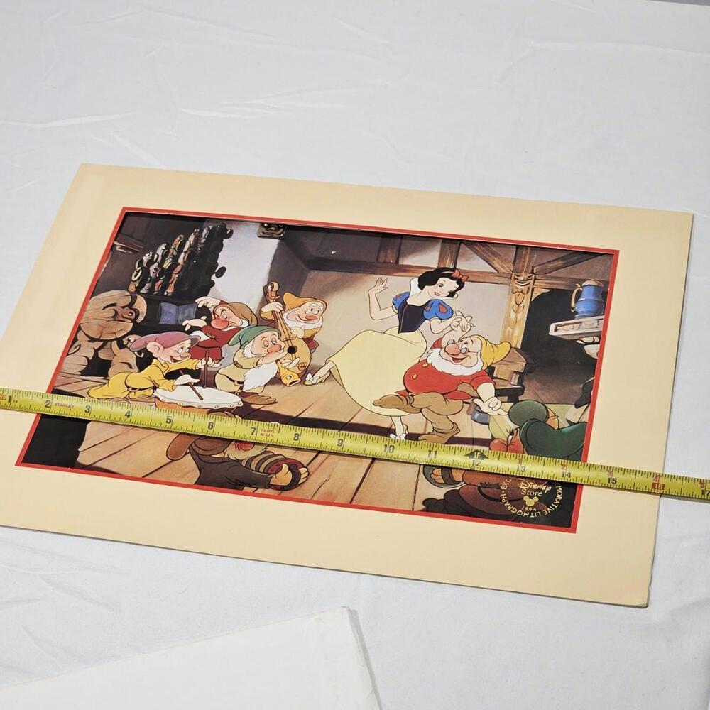 Vintage Snow White and the Seven Dwarfs - 1994 Lithograph Print - Walt Disney - Picture 8 of 9